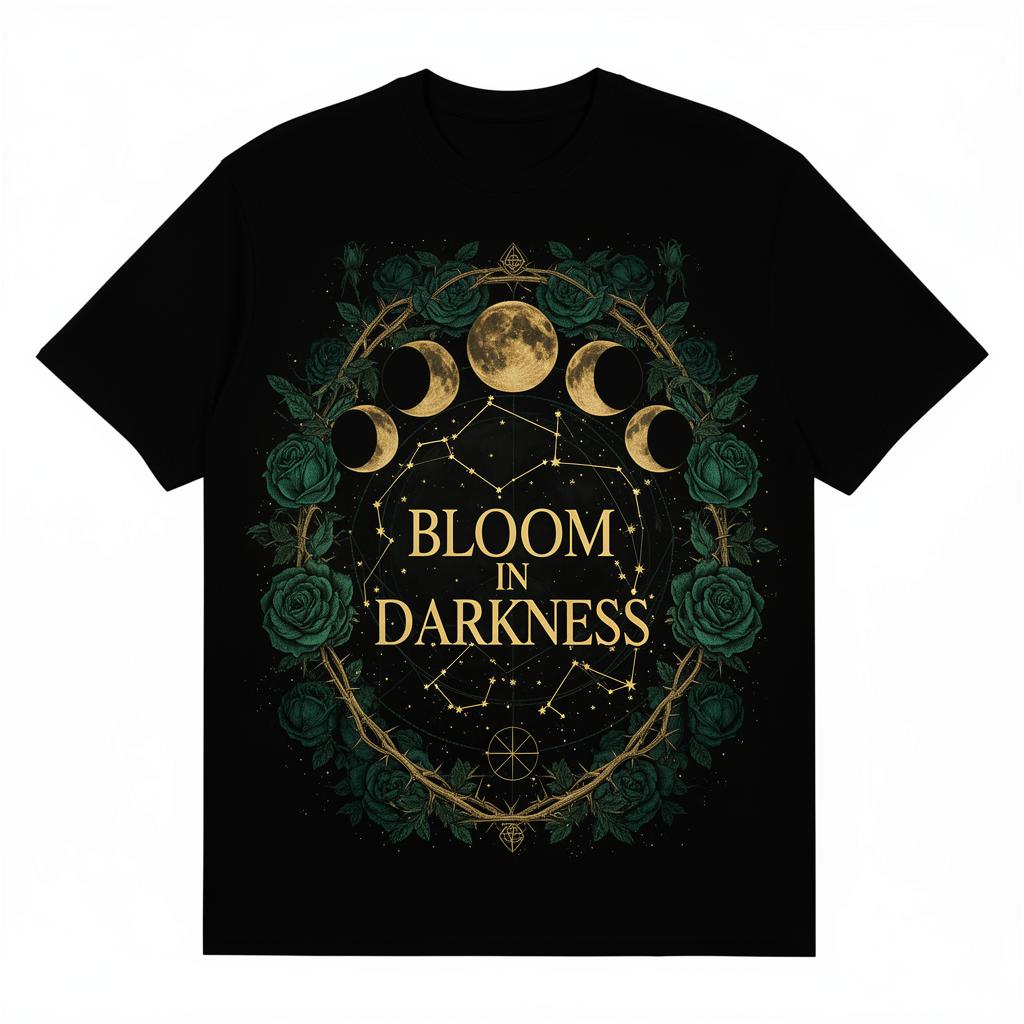 BLOOM IN DARKNESS — Dark Floral · T-Shirt